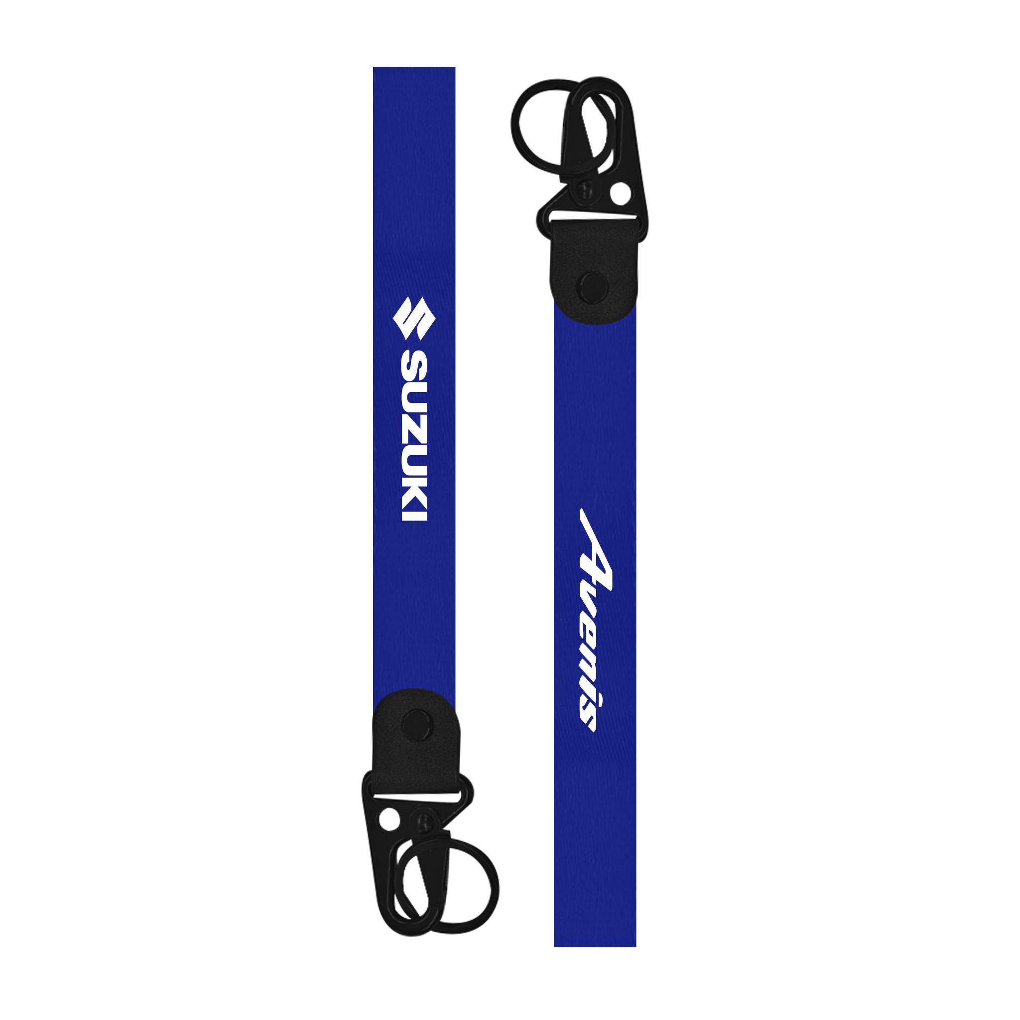Suzuki Avenis custom scooter keychain lanyard strap blue back