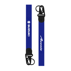 Suzuki Avenis custom scooter keychain lanyard strap blue back
