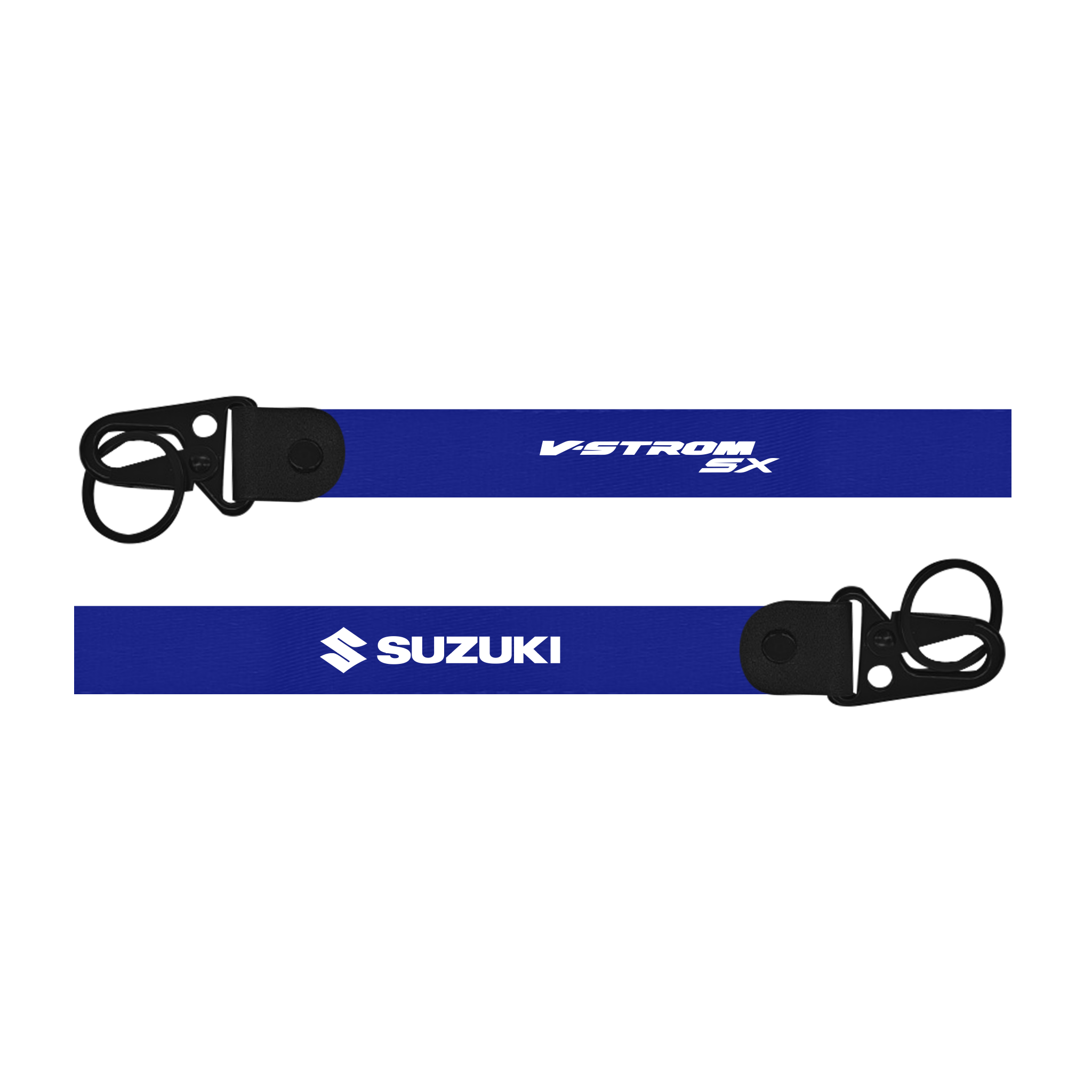 Suzuki V-Strom SX custom bike keychain lanyard strap blue