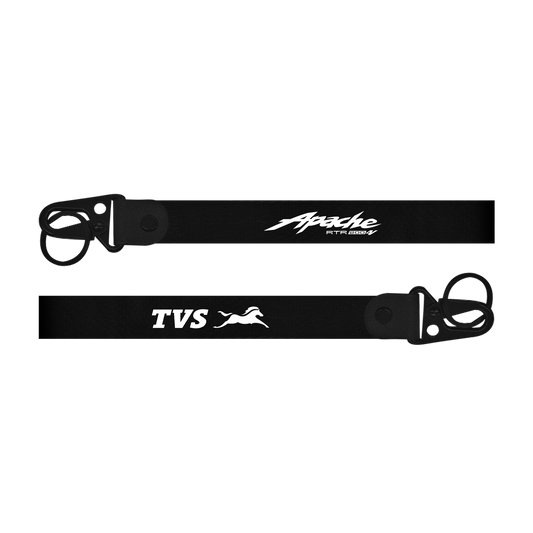 TVS Apache RTX 200 custom fabric bike keychain lanyard strap