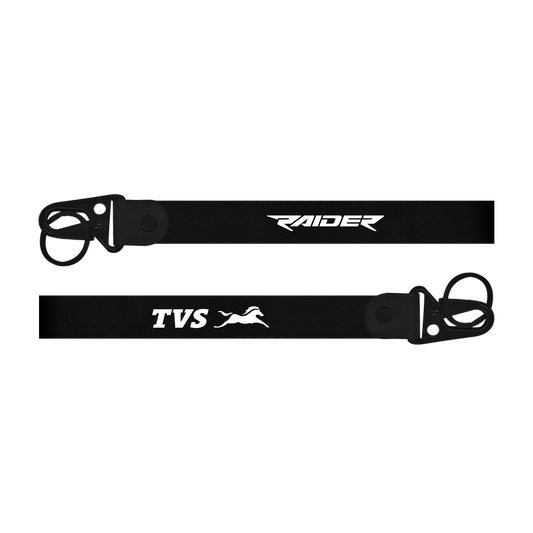 TVS Raider custom fabric bike keychain lanyard strap
