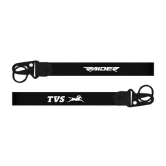 TVS Raider custom fabric bike keychain lanyard strap