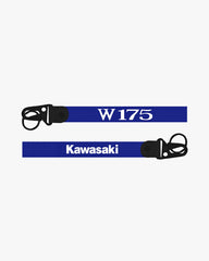 Kawasaki W175 lanyard design on a white background