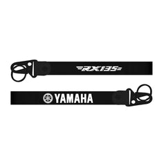 Black lanyard with 'Yamaha' and 'RX135' branding on a white background