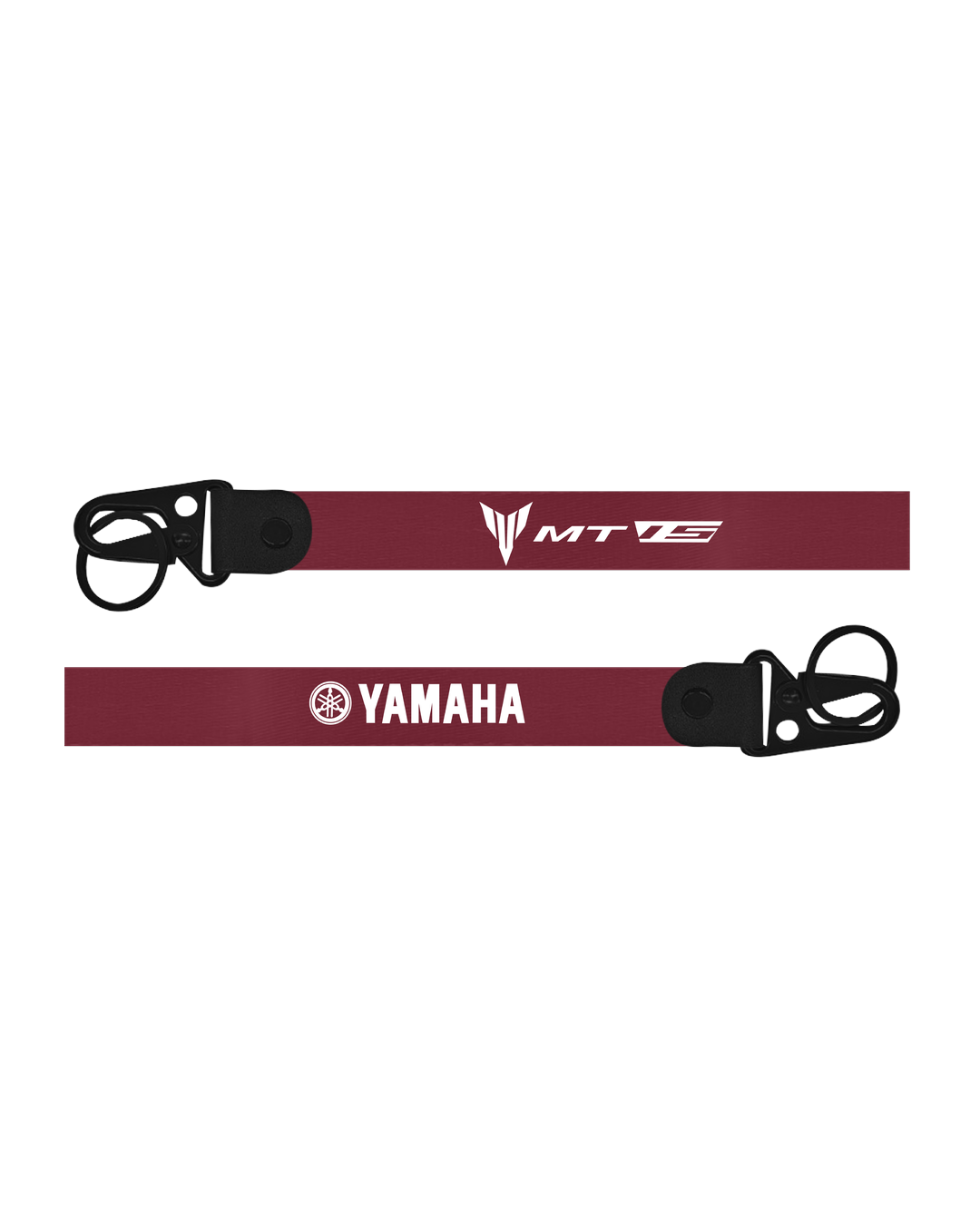 Maroon lanyard with Yamaha and MT-09 logos on a white background