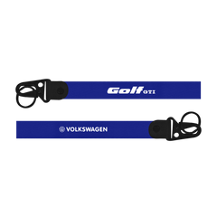 Two blue lanyards with 'Golf 3TI' and 'Volkswagen' branding on a white background.